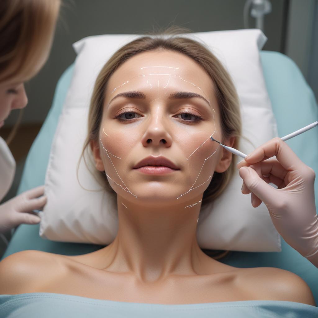 Количество линий и принципы разметки для SMAS‑лифтинга лица при HIFU‑терапии